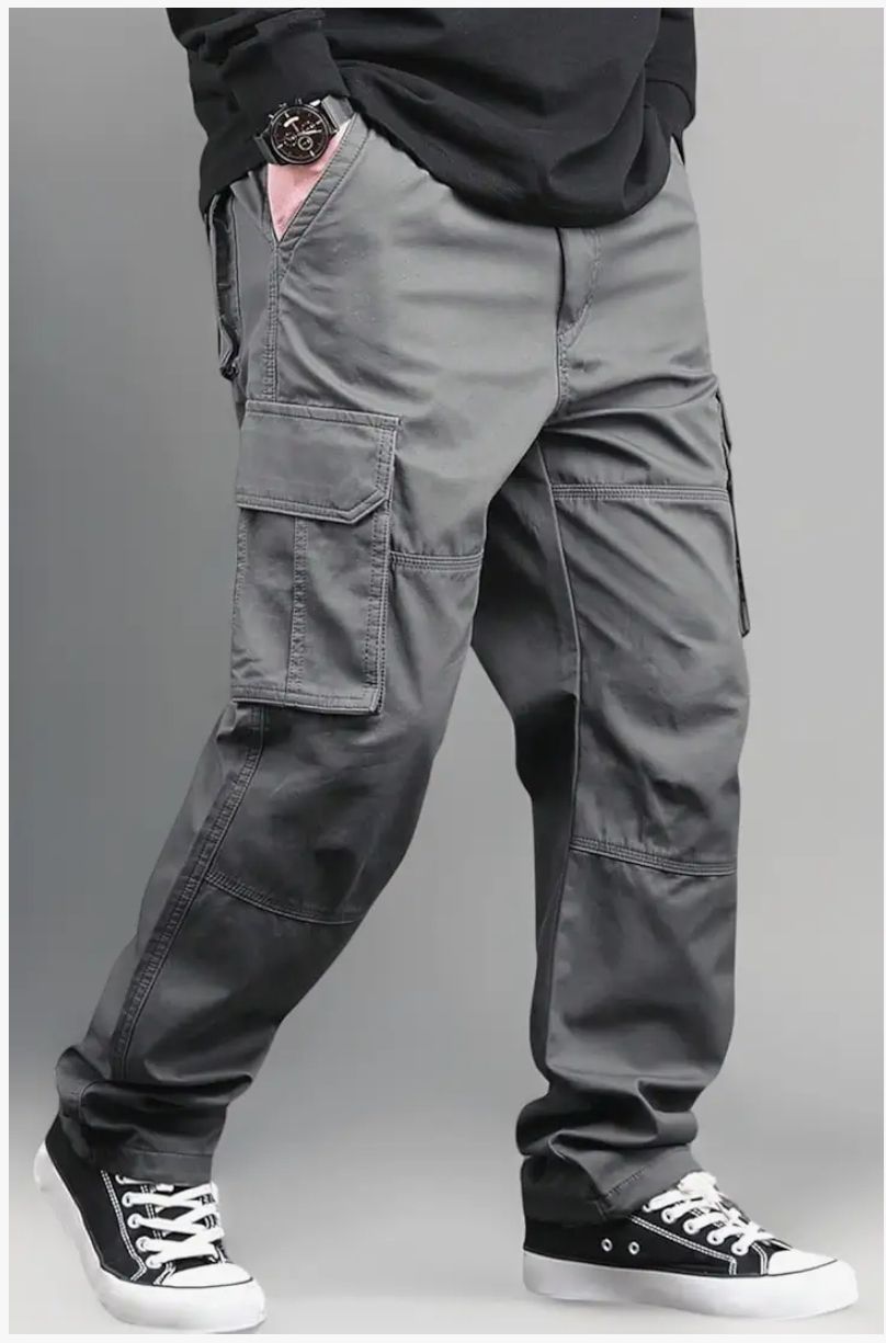Men's Grey Cargo Pants