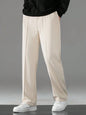Men's Premium Beige Wide Leg Trousers