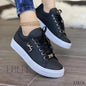 Stylish Black Casual Sneakers for Women
