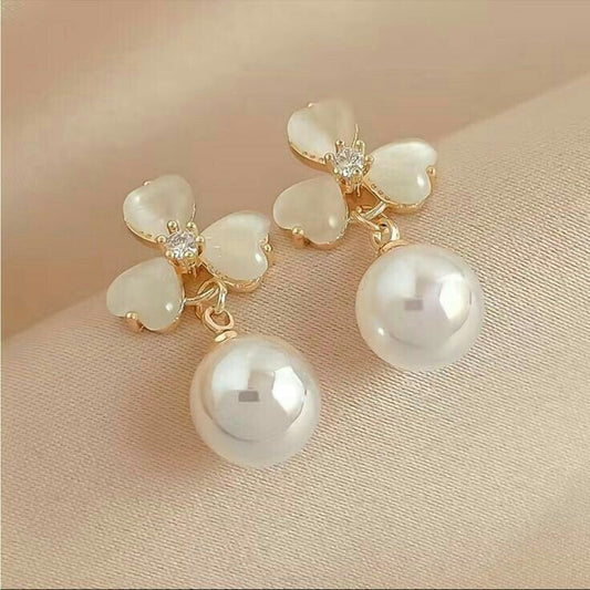 Elegant Pearl Drop Earrings for Women